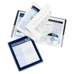 Avery Flexi-View 6-Pocket Presentation Folder, Navy Blue (47696) -Esseltela Shop sp97075793 s7
